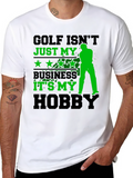 Golf Hobby T-Shirt - Black