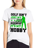 Golf Hobby T-Shirt - Black
