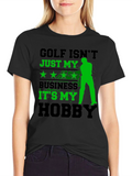 Golf Hobby T-Shirt - Black