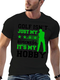 Golf Hobby T-Shirt - Black