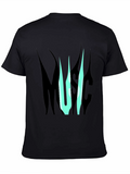 Music Graphic Print T-Shirt - Black