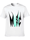 Music Graphic Print T-Shirt - Black