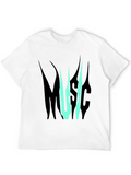 Music Graphic Print T-Shirt - Black