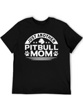 Just Another Pitbull Mom Black T-Shirt