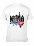 I Make Music Graphic Black T-Shirt