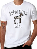 Appaloosa Girl Black T-Shirt