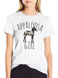 Appaloosa Girl Black T-Shirt