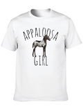 Appaloosa Girl Black T-Shirt