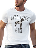 Appaloosa Girl Black T-Shirt