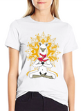 Yoga Llama T-Shirt - Meditating Alpaca Design