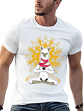 Yoga Llama T-Shirt - Meditating Alpaca Design