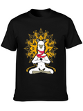 Yoga Llama T-Shirt - Meditating Alpaca Design
