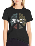 Peace Mandala T-Shirt - Bohemian Style