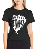 Lettuce Dance Graphic T-Shirt - Black Crew Neck