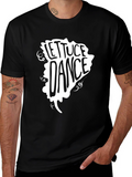 Lettuce Dance Graphic T-Shirt - Black Crew Neck