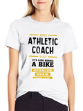 Athletic Coach Funny Black T-Shirt
