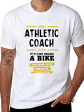 Athletic Coach Funny Black T-Shirt