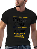 Athletic Coach Funny Black T-Shirt