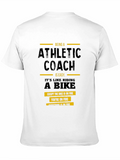 Athletic Coach Funny Black T-Shirt