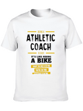Athletic Coach Funny Black T-Shirt