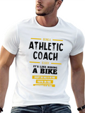 Athletic Coach Funny Black T-Shirt