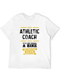 Athletic Coach Funny Black T-Shirt