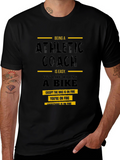 Athletic Coach Funny Black T-Shirt