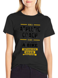 Athletic Coach Funny Black T-Shirt