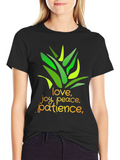 Inspirational Graphic Tee - Love Joy Peace
