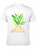 Inspirational Graphic Tee - Love Joy Peace
