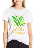 Inspirational Graphic Tee - Love Joy Peace