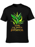 Inspirational Graphic Tee - Love Joy Peace