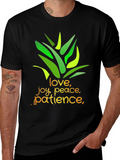 Inspirational Graphic Tee - Love Joy Peace