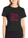 Horses Equal Love Graphic Tee