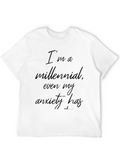 Millennial Anxiety Graphic Tee - Black