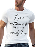 Millennial Anxiety Graphic Tee - Black