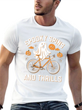 Spooky Spins Halloween Graphic T-Shirt