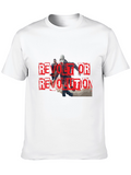 Revolt or Revolution Graphic Print T-Shirt