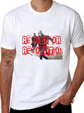 Revolt or Revolution Graphic Print T-Shirt