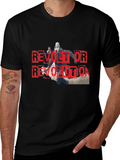 Revolt or Revolution Graphic Print T-Shirt