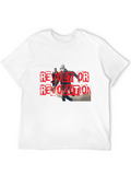 Revolt or Revolution Graphic Print T-Shirt