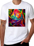 Vibrant Abstract Art Graphic T-Shirt