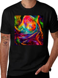 Vibrant Abstract Art Graphic T-Shirt