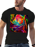 Vibrant Abstract Art Graphic T-Shirt