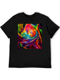 Vibrant Abstract Art Graphic T-Shirt