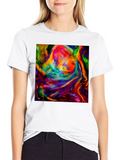 Vibrant Abstract Art Graphic T-Shirt