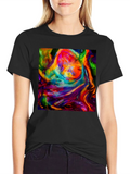 Vibrant Abstract Art Graphic T-Shirt