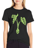 Green Taro Plant Graphic Tee