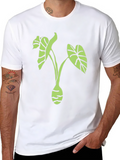 Green Taro Plant Graphic Tee