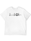 Peace Sign Heartbeat T-Shirt